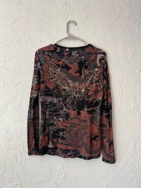 Anama Y2K Vintage Long Sleeve Henley